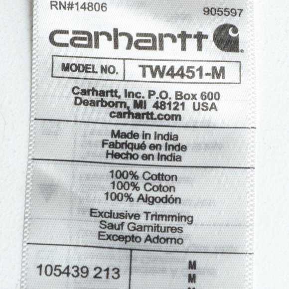 Carhartt Loose Fit Heavyweight Flannel Long-Sleeve Plaid Shirt Men's Size M - Picture 7 of 9